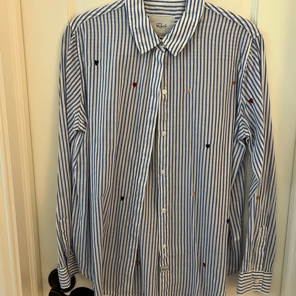 Rails Women's Striped Button-Up Shirt - image 2